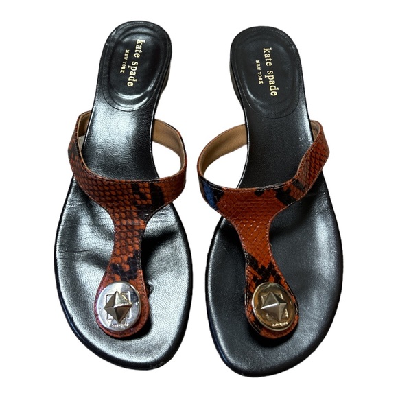 kate spade Shoes - Kate Spade Sandals Faux Snake Skin Size 8.5